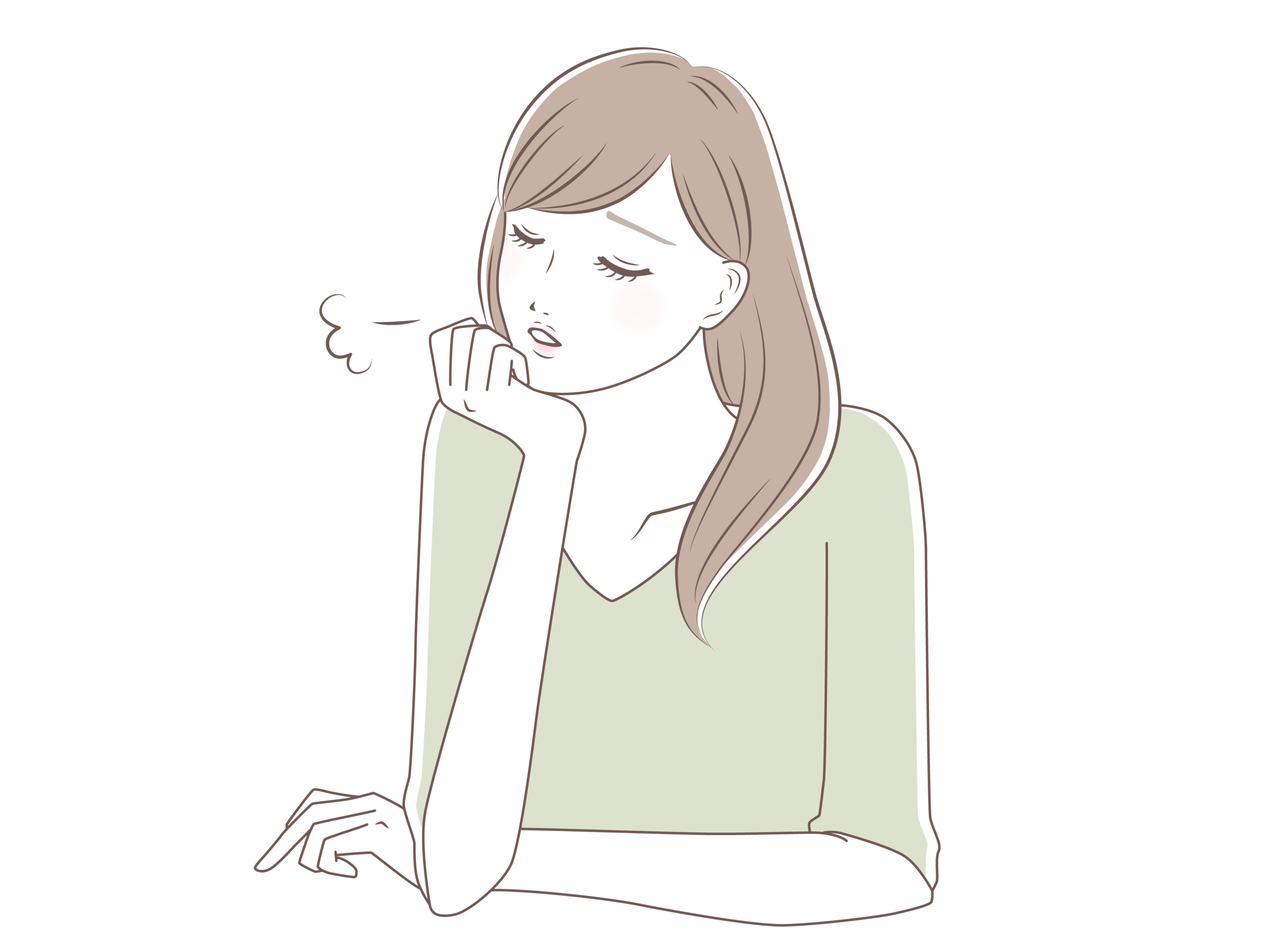 お通じの調子が悪いイラスト